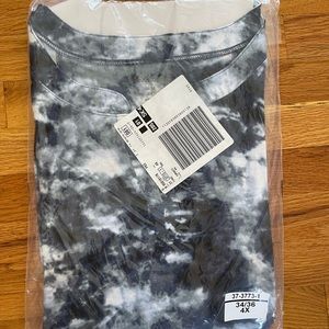 Woman Within Royal Blue and White Tie-Dye in 4X